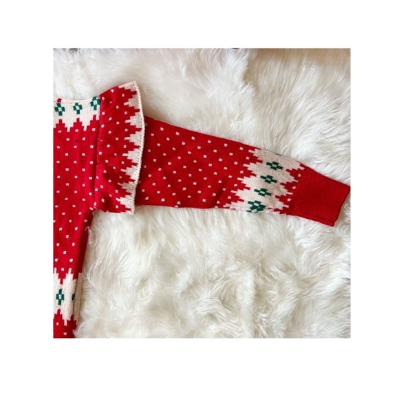 New! VICOLO Winter Christmas Snowflake Wool Sweater - Picture 7 of 11